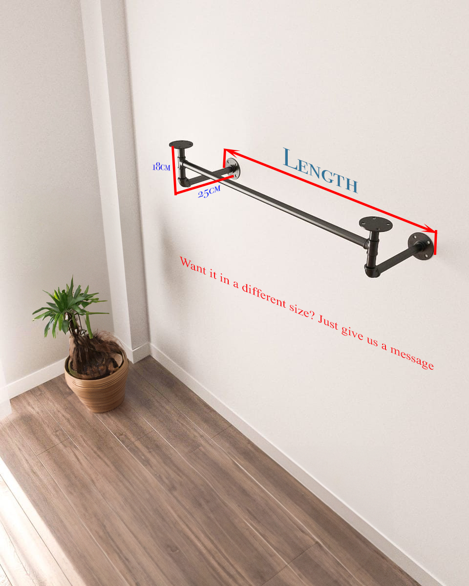 Aarin Industrial Pipe Clothes Rack, a custom-made clothes hanger rack and clothes Rack