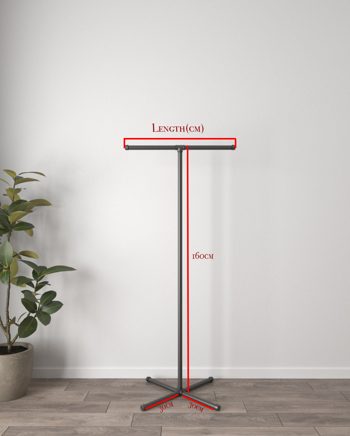 pipe Free Standing Clothing Rack