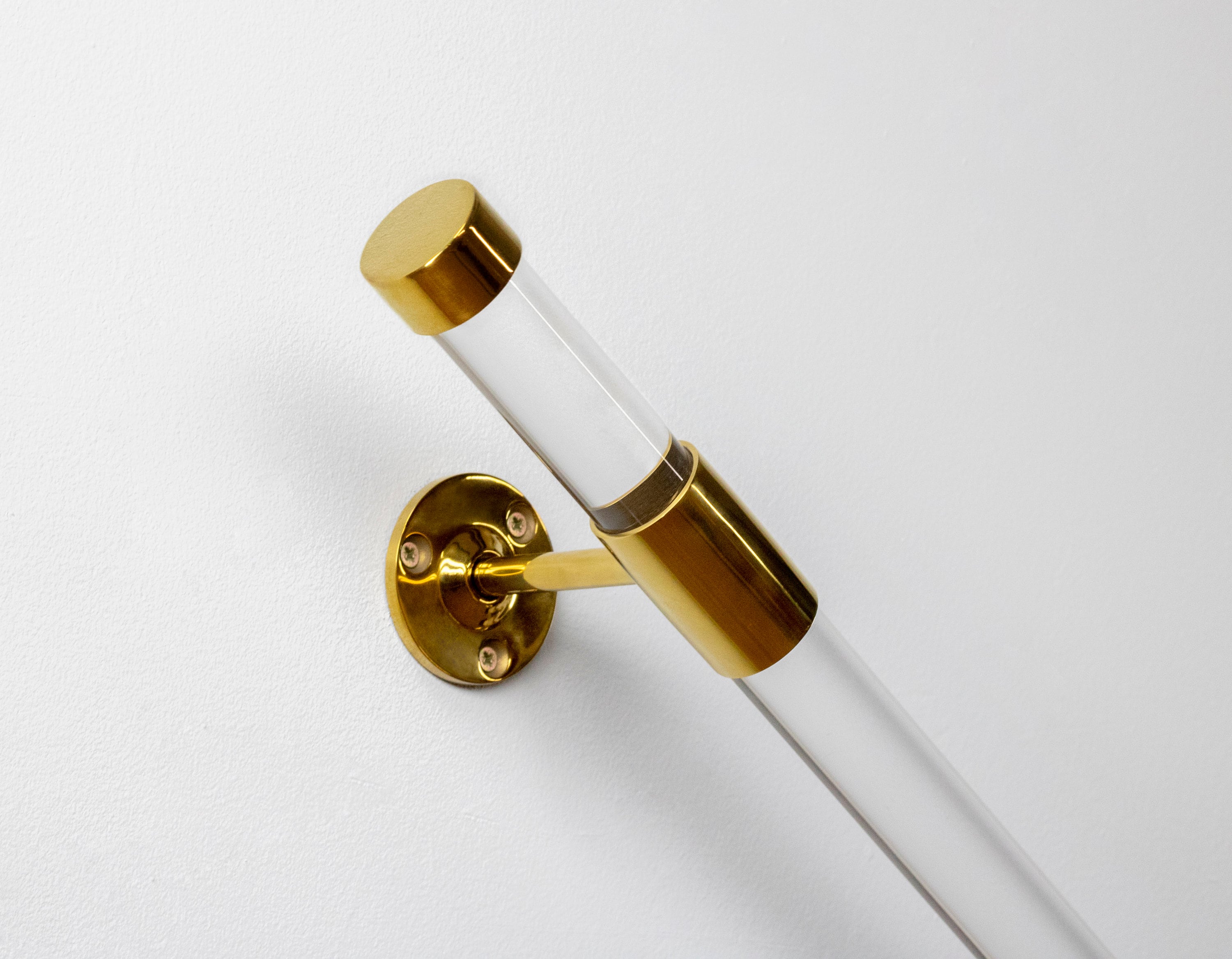 Modern Stair Handrail With End Caps