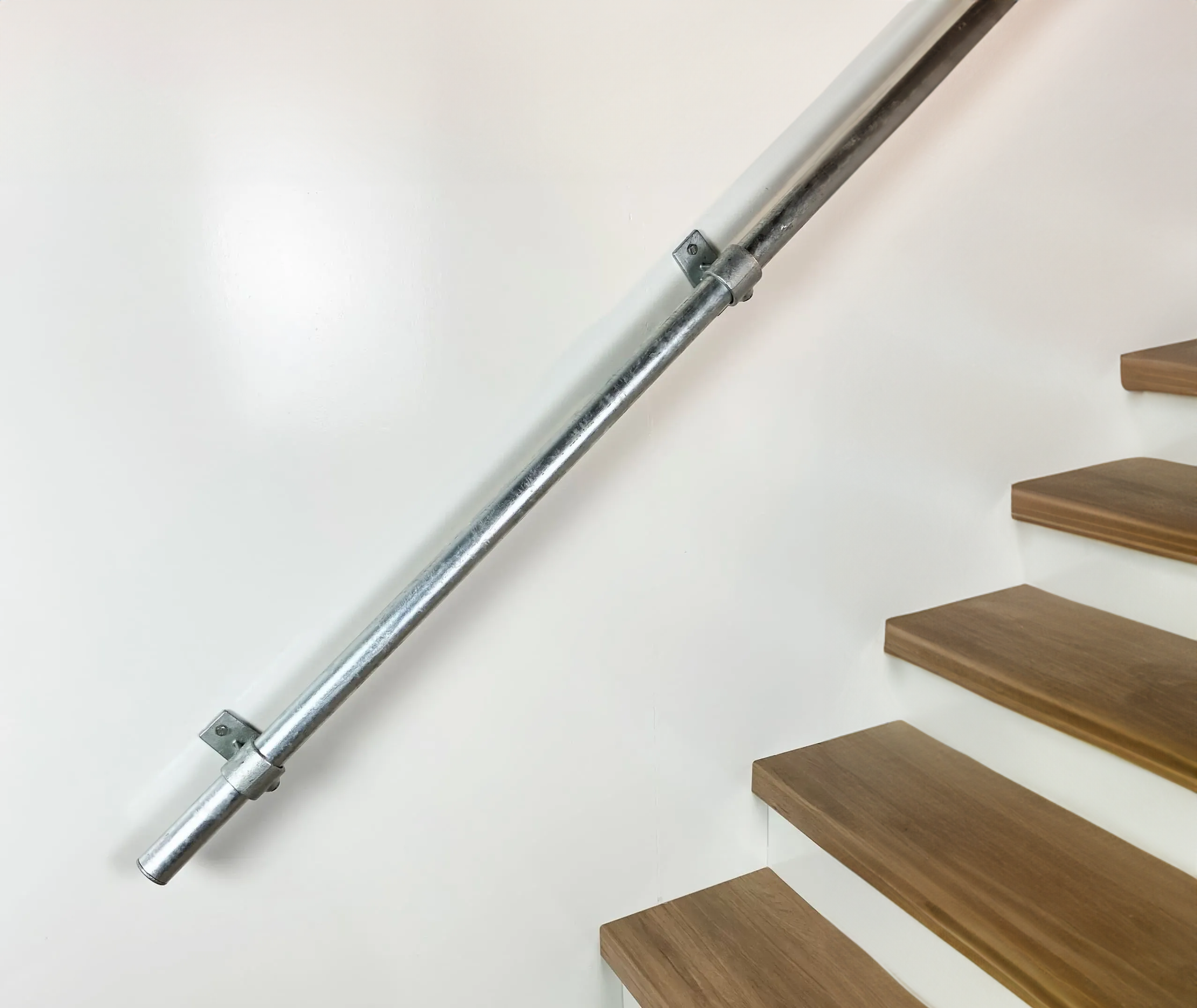 Galvanised Industrial Pipe Outdoor Stair Handrail