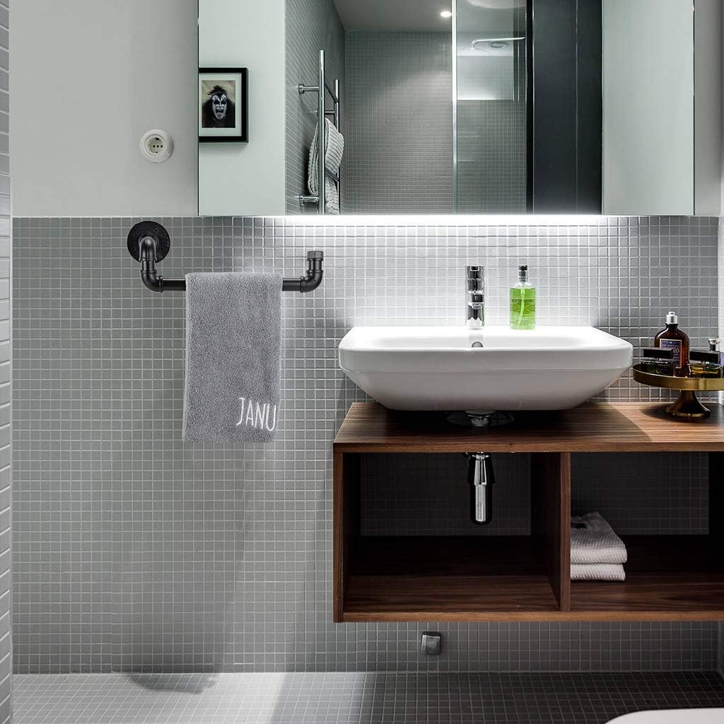 Sumnacon Industrial Pipe Towel Rail Holder|Towel Rack