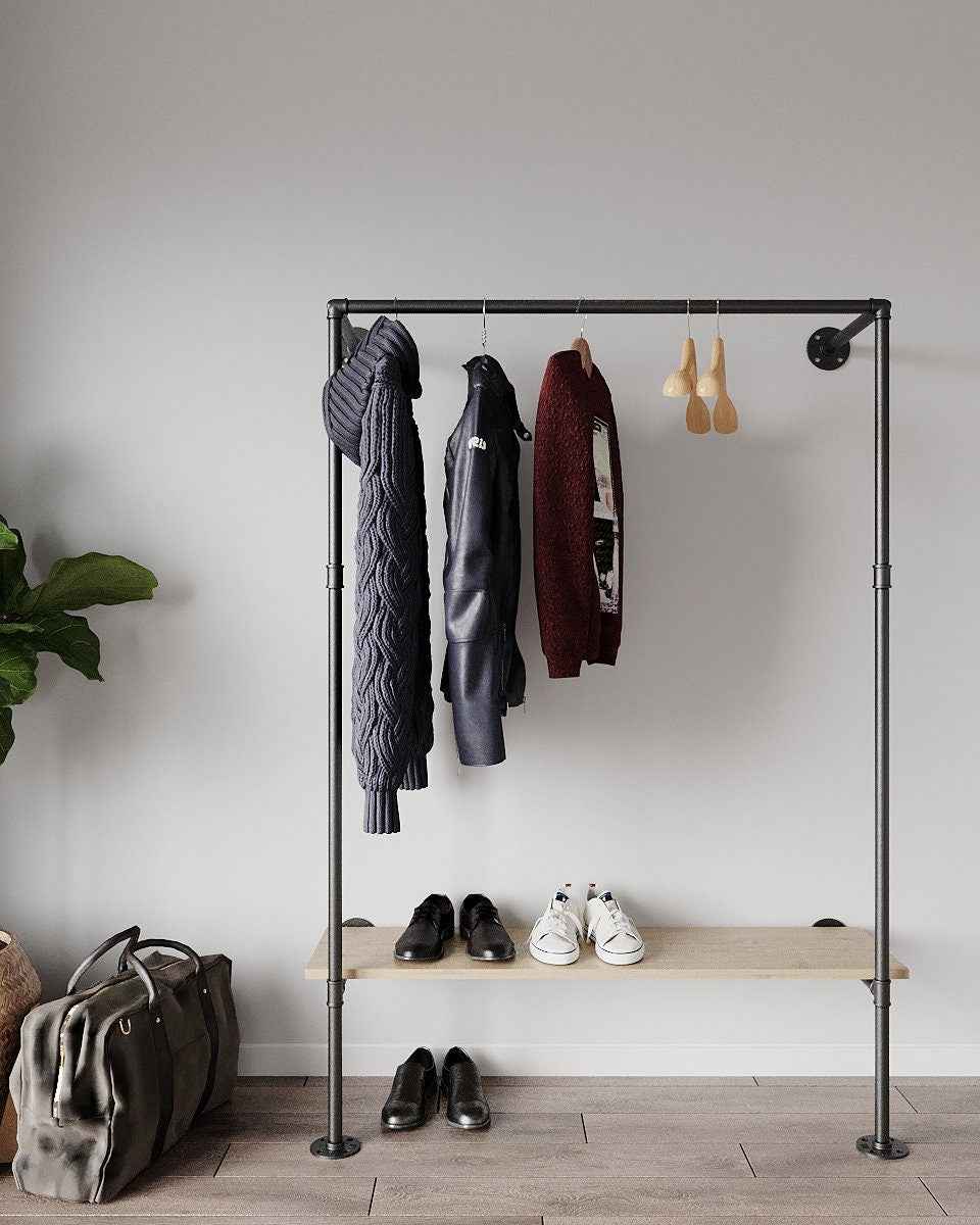 Ehve Open Wardrobe Clothes Rack - Wall Wardrobe