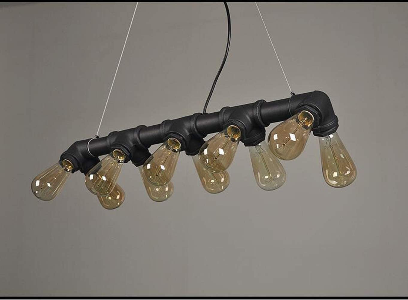 Black Water Pipe Chandelier Pendant Light