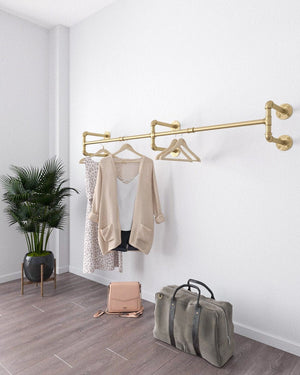 Le porte-vêtements Purity Gold rehausse l'attrait visuel de votre magasin