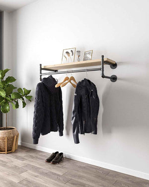 Penderie murale industrielle Leor : armoire ouverte robuste