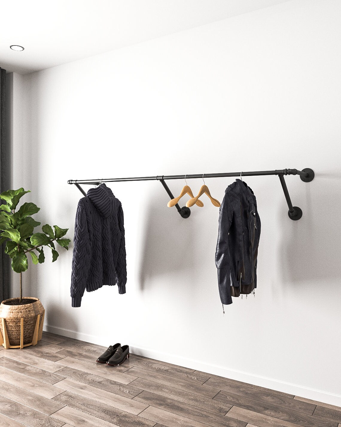 Pipe Clothes Rack Heavy-Duty  clothes Storage