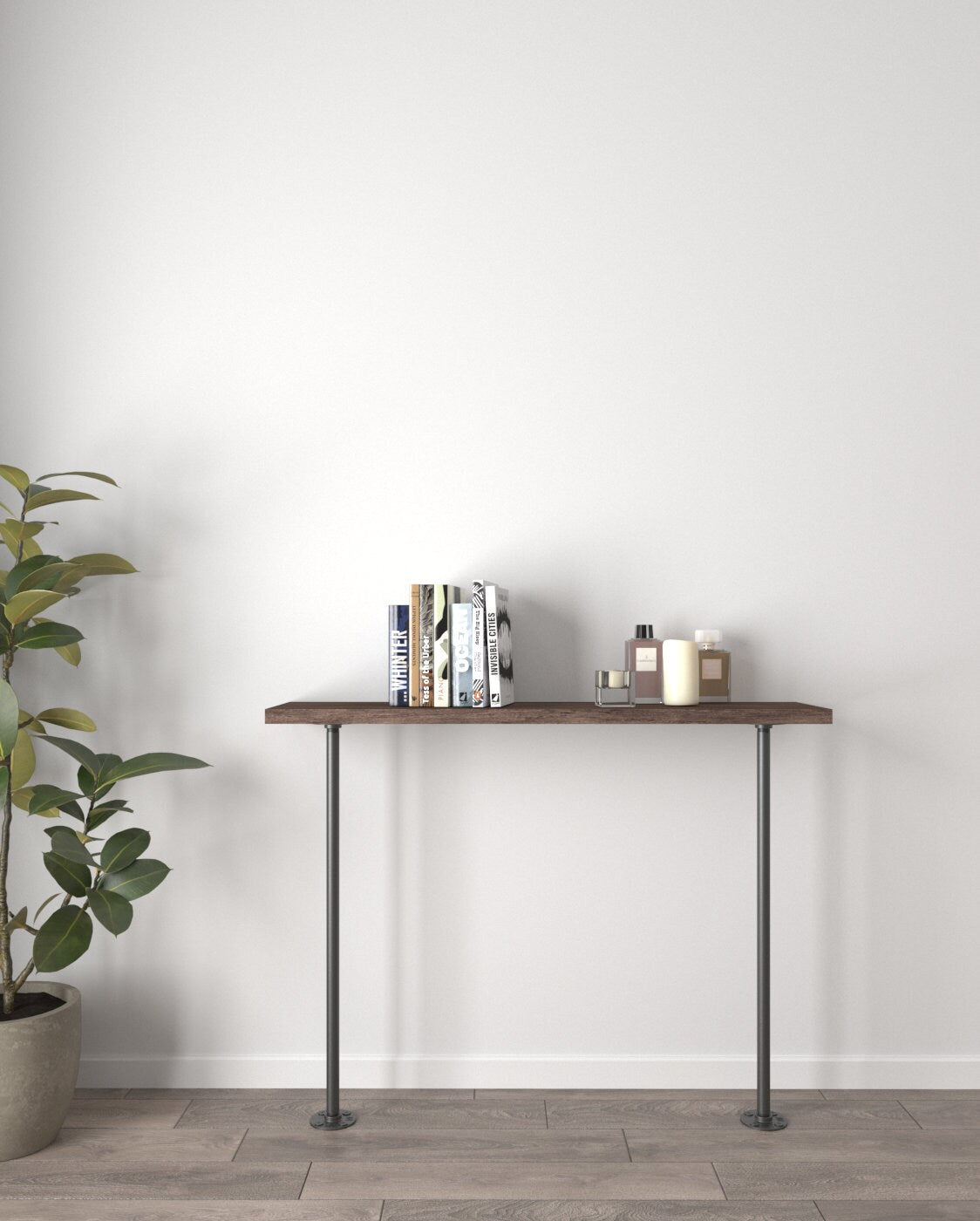 Solstice Rustic Chunky Console Table with Table Legs