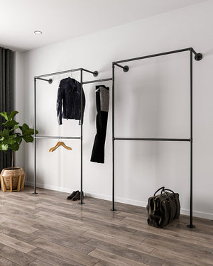 Yoviiy lang kjole åbent garderobeskab Tøjstativ - Elegant og funktionelt design