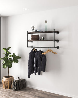 Fua vægmonteret tøjstang Organiser din garderobe effektivt