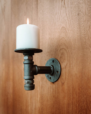 Bric Rustic Wall  Mounted Candleholder