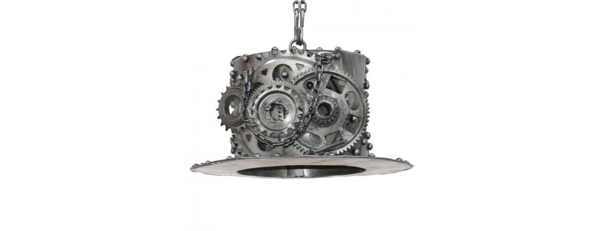 Industrial Top Hat Ceiling Light