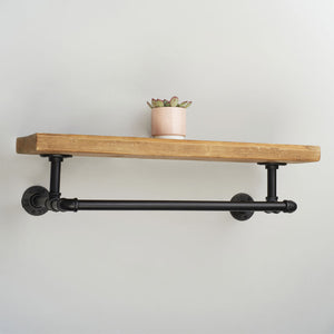 Étagère murale pour vêtements Zephyr Pipe - Personnalisable selon vos besoins